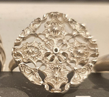 Silver Cymatic Image Ring